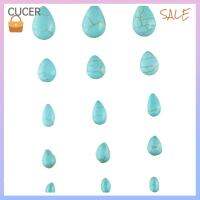 CBT 100pcs ทรงหยดน้ำตา หินแตกลาย 100ชิ้นค่ะ Cabochons สีเขียวขุ่นสังเคราะห์ย้อมสี ดีไอวาย ชุดหิน สร้อยคอสำหรับผู้หญิง