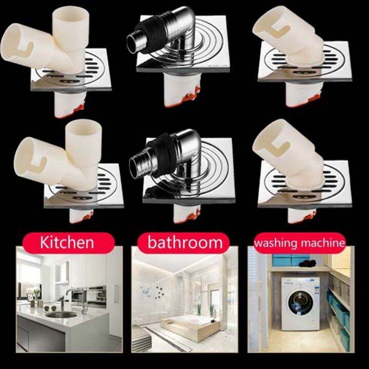 SIDSI Bathroom Sealing Ring Joint Washbasin Elbow Sewer Chrome Plated