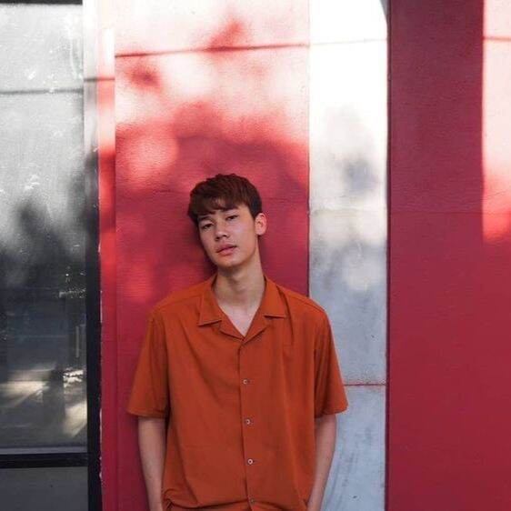 เสื้อเชิ้ต-แขนสั้น-ฮาวายสีพื้น-oversize-สไตล์เกาหลี-สีส้มอิฐ-unisex-ไซส์-s-2xl