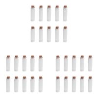 30 Pcs 20Ml Mini Clear Wishing Bottle Message Glass Vial with Cork Home Decor