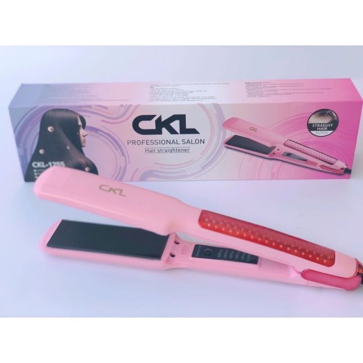 ของแท้มีมอก-ckl1255-เครื่องหนีบผม-ที่หนีบผม-ที่รีดผม-หนีบผม-hot-เครื่องรีดผม-หนีบผมตรง-ไม่กินเส้นผม-หนีบลื่น-ไม่ทำให้ผมเสียมาก