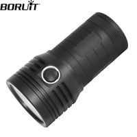 BORUiT Super Bright LED Flashlight Powerful USB Rechargeable Built-in 4800mAh 18650 Power Bank Torch Waterproof Camping Lantern