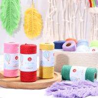 【CW】 2020 New 1roll 1mm Cotton Cord Colorful Rope Twisted Macrame String style tapestry decoration creative