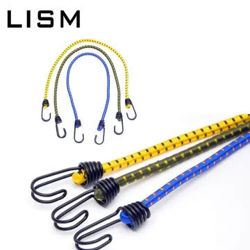 4 Pieces Tent Elastic Rope Cord with Hook Camping Tent Fixation Elastic  Stretch Rope Accessories