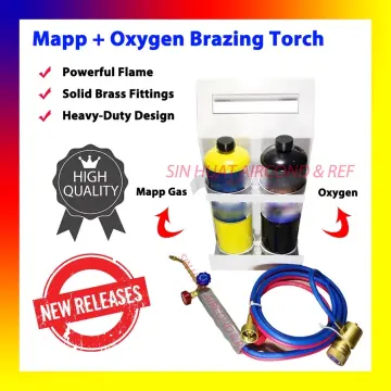 MAPP GAS OXYGEN TORCH SET Welding Torch Brazing Torch Soldering Aweld ...