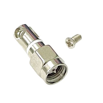 1pc SMA Male Plug RF Coax Connector with Screw Swivel Nickelplated For Telescopic Antenna Socket Electrical Connectors
