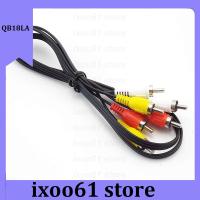 ixoo61 store New 1M/1.5M/3M 3 Rca Male To 3 Rca Male Connector Composite Audio Video Av Cable Plug 1M Audio/Video Cables