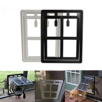 Cat FreedomFlap ประตู Fly Screen สำหรับสุนัข Security Flap ประตูสำหรับแมวฤดูร้อนยุงฟรี Entry Flap KennelDoor Y5GB