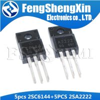 10pcs/lot  New  2SA2222 &amp; 2SC6144 TO-220F  (5 x A2222 + 5 x C6144)  Silicon PNP Power Transistor Medicine  First Aid Storage