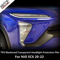 For NIO EC6 20-22 TPU Blackened,Transparent Headlight Protective Film, Headlight Protection, Film Modification