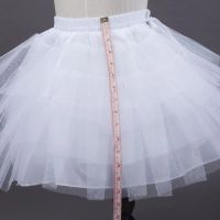ชุดเดรสสั้นแต่งระบายสำหรับเด็กผู้หญิง3-10ปี,กระโปรงบัลเล่ต์สีขาวชุดกระโปรงกระโปรงแต่งงานกระโปรงเจ้าสาวฟูฟ่อง