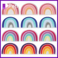 PETI JEWELLERY 20Pcs มี5สี ลูกปัดซิลิโคนสีรุ้ง 20ชิ้นค่ะ ลูกปัดคั่นระยะแบบหลวม เครื่องรางที่มีเสน่ห์ สร้อยคอสำหรับผู้หญิง