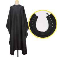 【YF】 Black Hair Cutting Cape Pro Salon Hairdressing Cloth Gown Barber Silicone Neck Hairdresser Apron Haircut Capes Wholesale
