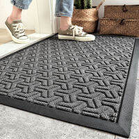 Rubber Bottom Door Mat for Entrance Door Outdoor Foot Pad Water Aborbent Bathroom Rugs and Car Brown Grey Ant-Slip Floor Mats