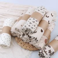 Baby Blankets Crepe-Cotton Floral Wrap Blanket Infant Blanket Crib Sheet Newborn Blanket Bedding Cover Muslin Quilt