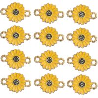 10pcs/lot Sunflower Daisy Flower Connector Charms Pendant DIY Handmade Necklace Bracelet for Jewelry Making Accessories DIY accessories and others