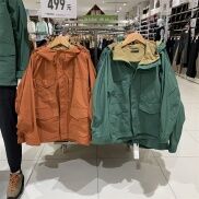 UNIQLO Đồ Leo Núi Nam Nữ Tình Nhân 449619 453848 Áo Khoác Trùm Đầu Dáng