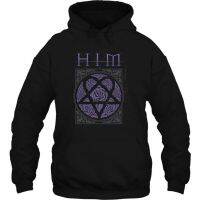 2023 style New ProductMens pullover hooded hoodieH.I.M. Him Purple Roses Logo Gothic Rock Band Authentic Offic，can be customization