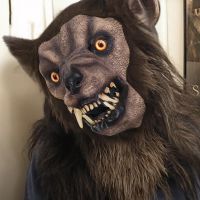 【CW】 Horror Werewolf Masks Wolf Face Helmet Costume Haunted Headgear Prop