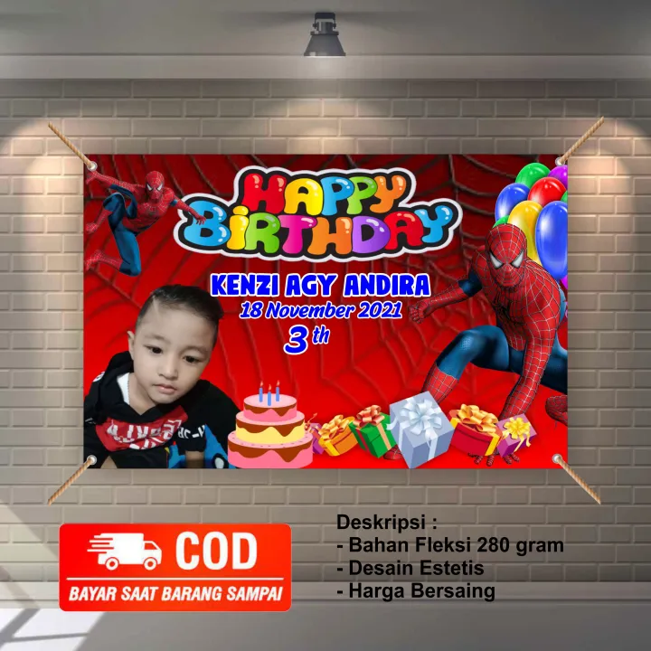 Banner Ukuran Besar Ultah-happy Birthday-invitation-ulang Tahun Anak ...