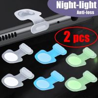 Luminous Anti-Dust Dirt Plug Type-C Dust Plug for Iphone 14 Charging Port Protector Silicone Anti-lost Smart Phone Accessories