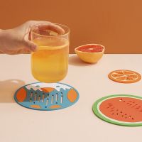 【CC】 Cartoon Cup Non-slip Silicone Coasters Resistant Pot Holder Table Placemat Dish Accessories