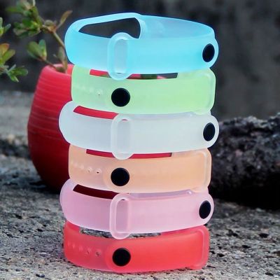 lipika For xiaomi mi band 5 6 transparent strap new colorful miband 4 strap silicone mi band 4 3 belt replacement for xiaomi mi 4 band