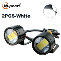 NLpearl 2x Eagle Eye LED 5730 3SMD DRL Daytime Running Light ไฟใต้กระจกมองข้าง ไฟส่องพื้น ไฟส่องเท้า ไฟส่องทาง Welcome Light ,ความสว่างสูง สีขาว 12V 3W