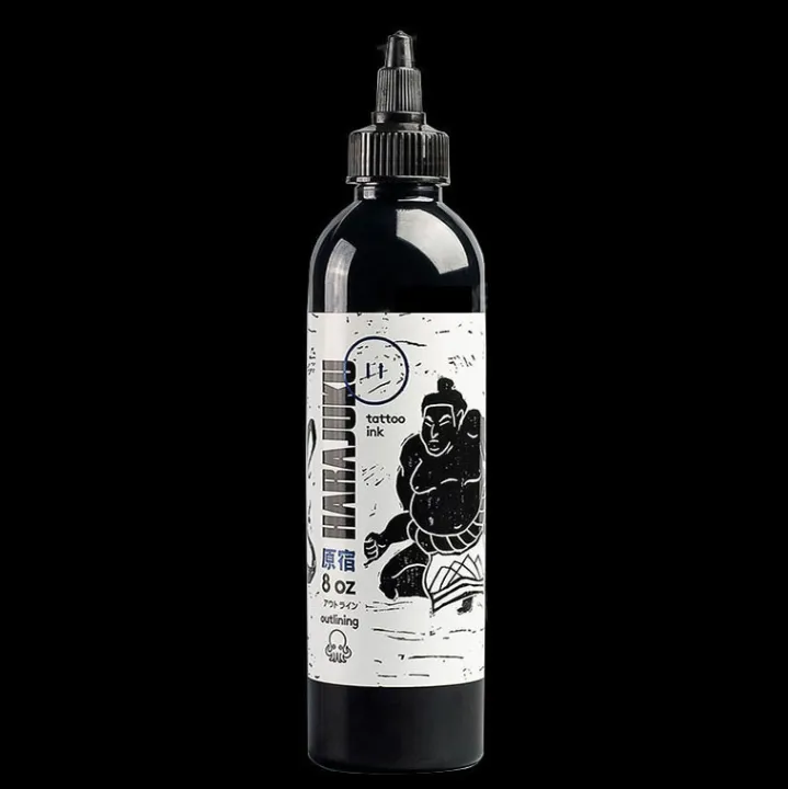 harajuku-tattoo-ink-black-color-out-line-8oz-หมึกสักลายฮาราจูกุ-นสักลงเส้น