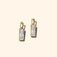 Shependence ต่างหูก้านบิ๊กบาร์เก็ต (Big Baguette Stud Earrings)