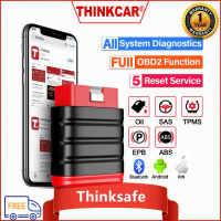 【COD】THINKCAR THINKSAFE OBD2สแกนเนอร์เต็มระบบเครื่องมือวินิจฉัยสนับสนุนน้ำมัน /Sas/tpms/epb/abs ฟังก์ชั่นการรีเซ็ต Eobd/jobd รถทุกระบบสแกนเนอร์สนับสนุนโปรตอน Perodua โตโยต้าฯลฯมากกว่า120แบรนด์รถยนต์