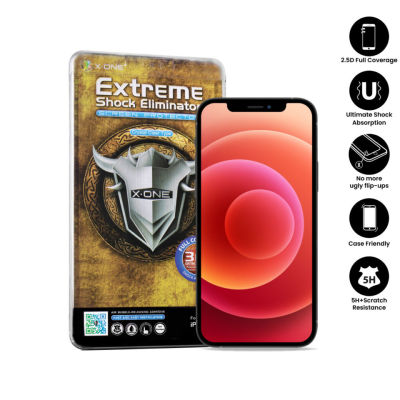 Apple iPhone 12 ( 6.1 ") X-One Full Coverage Extreme Shock Eliminator (รุ่น3rd) Clear Screen Protector