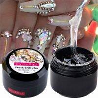 8ml/Jar Super Adhesive Strong Nail Art Gel For Rhinestone (No Wipe) Clear Nail Glue 2022 Easy Nail Art Sticky Diamond Glue &amp;*&amp; Adhesives Tape