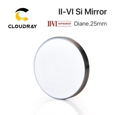 Cloudray II-VI Si Mirror Dia. 25mm Thk.3mm 10.6um LPMS Coating for CO2 Laser Engraving Cutting Machine Free Shipping