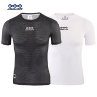 {Echoes Department Store}KEMALOCE 2022 Cool Mesh Short Sleeve Cycling Base Layer White Breathable Bike Undershirts MTB Black Bicycle Jerseys