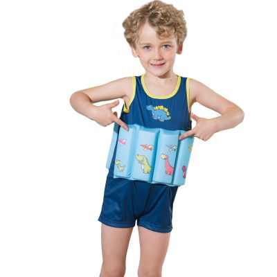 เสื้อชูชีพเด็กลอยตัวในฤดูร้อนชุดว่ายน้ำเด็กไดโนเสาร์พร้อมโฟม