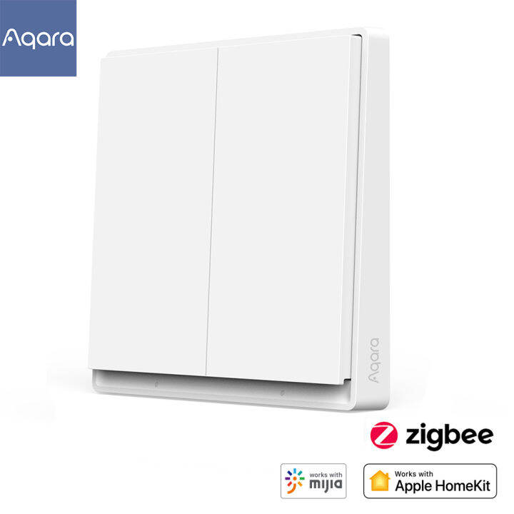 Aqara E1สมาร์ทไร้สายสวิทช์สวิทช์ผนัง Zigbee อัจฉริยะควบคุมคู่หนึ่งที่ ...