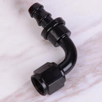 Asahi Motor Black AN6 An-6 90องศา PUSH LOCK Oil/Fuel/Gas line fitters hose ADAPTER