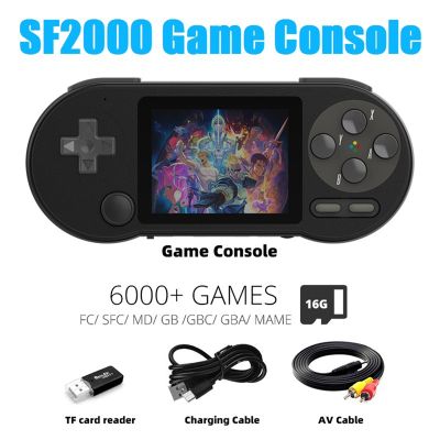 SF2000 Handheld Mini 3 Inch Game Console Built-in 6000 Games Classic Video Game Consoles Support AV Output