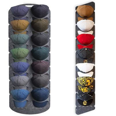 【YF】 7/14 Grids Large Baseball Display Rack Door Back Wall Non-woven and Storage Hat Organizer Hanging