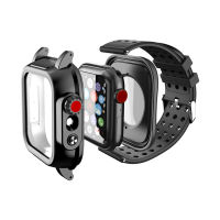 IP68 Waterproof Case with Silicone Strap for Apple Watch SE 6 5 4 40mm 44mm Sports Wristband for 3 2 1 38mm 42mm Band