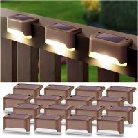 LED Solar Deck Lights Outdoor Solar Path Garden Light Waterproof Solar Step Lamps Decoration for Patio Stair Fence Courtyard