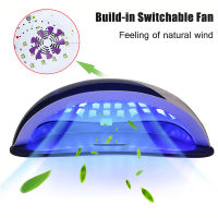 120W UV LED Nail Lamp Dryer With Auto Sensing For All Gel Manicure Salon Machine Build in Fan Sun Light Nail Lamp