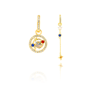 Jewelry Buffet Spiral Galaxy Earrings ต่างหู ต่างหูแฟชั่น ต่างหูเงินแท้ ต่างหูกาแล็คซี่เงินแท้ 925