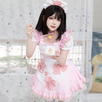 แม่บ้านแมวฮาโลวีน cosplay แม่บ้านแมวน่ารักสองมิติ cos สาวนุ่ม Lolita ชุดเดรส