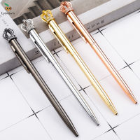 1 Lytwtws Crystal Shiny Metal Crown Ballpoint Pen ปากกาลูกลื่นที่น่าสนใจ Ball Ballpoint Pen Schoolสเตชันเนอรีอุปกรณ์สำนักงานโรงเรียน-kxodc9393