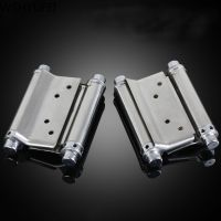 Double open spring 3 inch / 4 inch / 5 inch hinge Stainless steel two way free door hinge hinge cowboy door fence dedicated Door Hardware  Locks