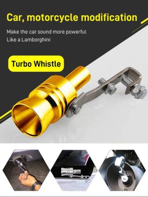 Car Exhaust Pipe Oversized Roar Maker Vehicle Tunning Refit Turbo Sound Muffler Whistle Sounder for Automotives Motorcycle