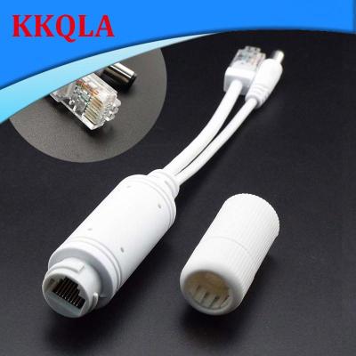 QKKQLA 48V To 12V Power Supply Module Poe Splitter Injector For CCTV Camera Poe Splitter Waterproof Adapter Cable