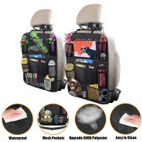 ✌∏卍 Car Backseat Organizer with Table Holder 9 Storage Pockets Seat Back Protectors Kick Mats for Kids Toddlers 2 Pack Accessories